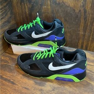 Nike Air Max 180 QS ‘Joker’ Black Green Sneakers New Men Size US  11.5